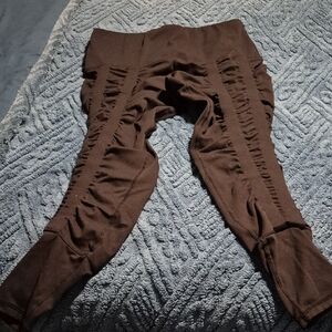 Sweetflexx Black Resistance Band Leggings Sz 12 EUC Two Pairs